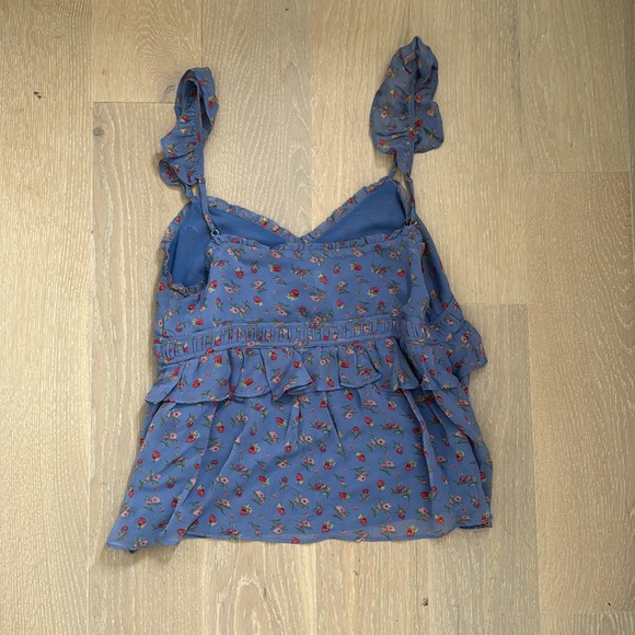 Joie Blue Tank Top - Picture 3 of 3